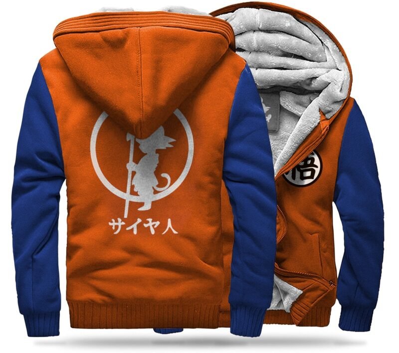 Veste Polaire DBZ Goku Petit (Orange & Bleu)