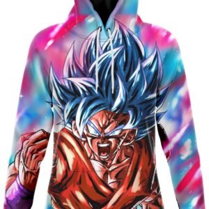Robe Sweat DBS Sangoku SSJ Blue