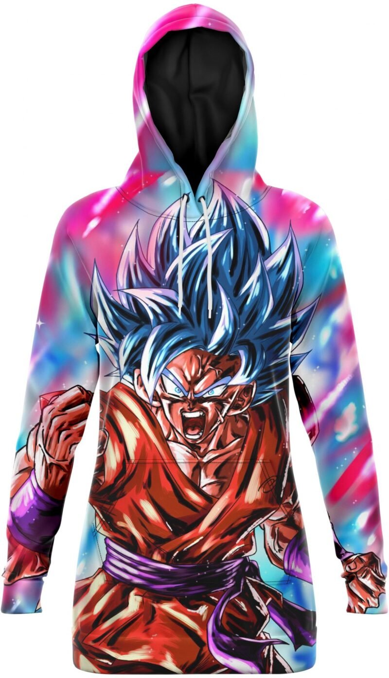 Robe Sweat DBS Sangoku SSJ Blue