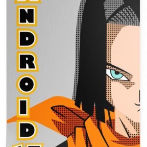Poster Dragon Ball Z C-17 (Flat Design)
