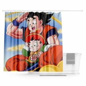 Rideau Douche Dragon Ball Goku & Gohan