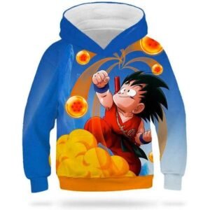 Sweat DBZ Enfant Goku Nuage Magique