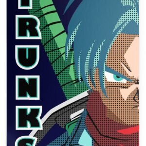 Poster Dragon Ball Z Trunks (Flat Design)