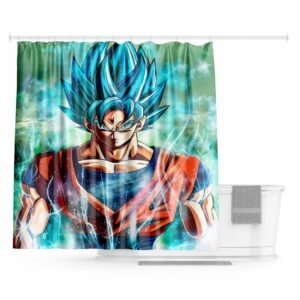 Rideau Douche Dragon Ball Goku Blue