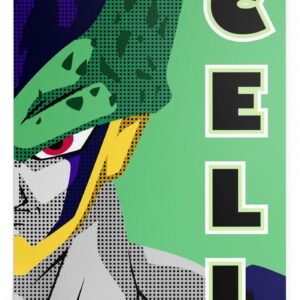 Poster Dragon Ball Z Cell (Flat Design)