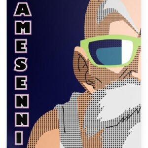 Poster Dragon Ball Z Tortue Géniale (Flat Design)