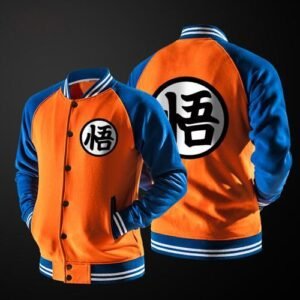 Veste Teddy Dragon Ball Z Kanji Go (Orange & Bleu)