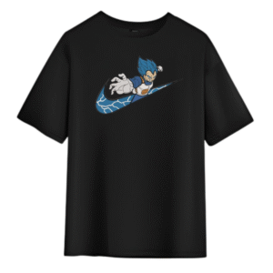 T-Shirt Dragon Ball Vegeta Saiyan Bleu Nike