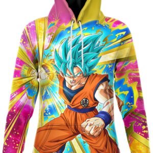 Robe Sweat DBZ Goku SSJ Blue