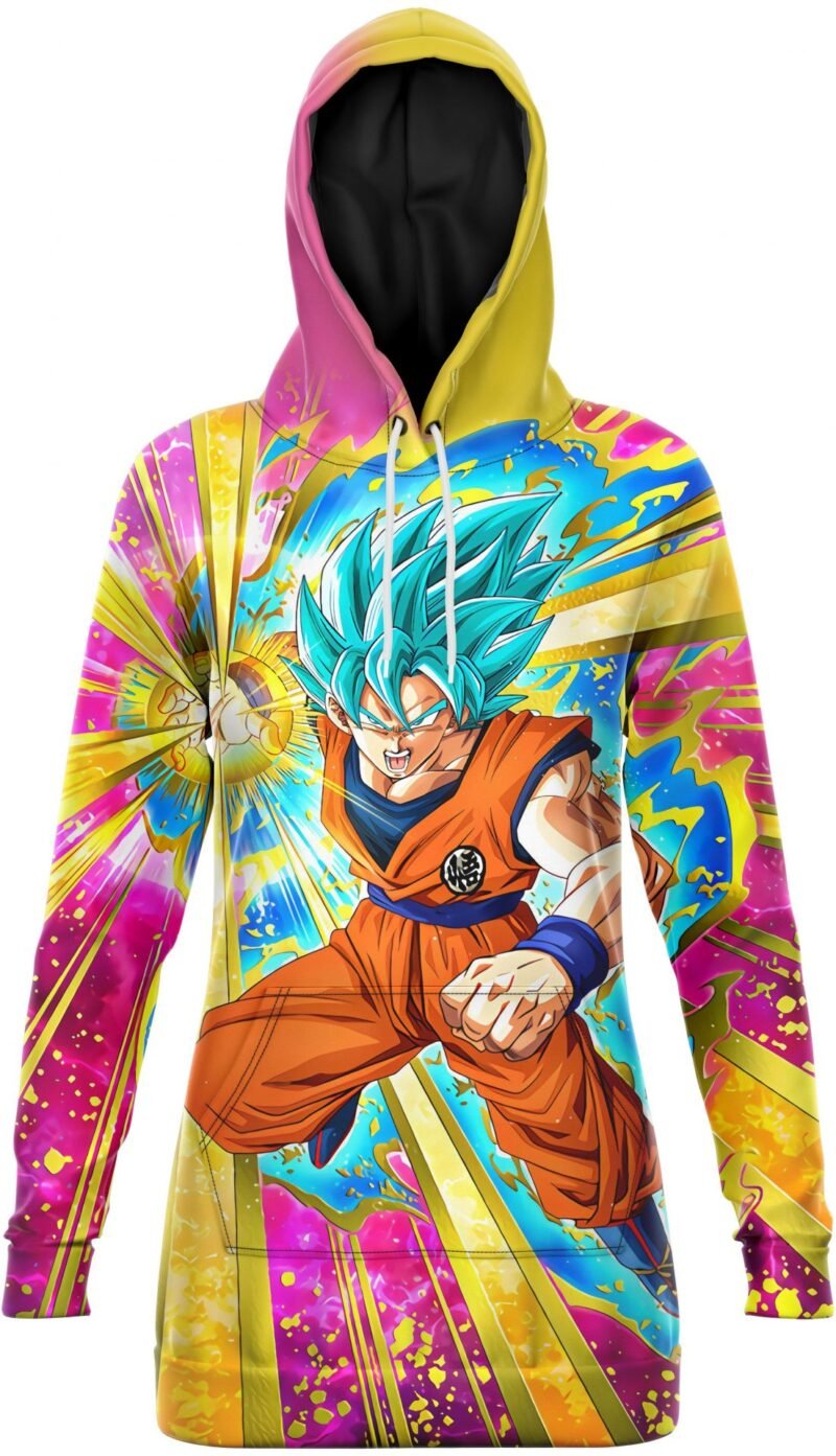 Robe Sweat DBZ Goku SSJ Blue