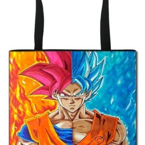 Tote Bag Dragon Ball Goku Blue & God