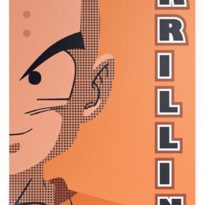 Poster Dragon Ball Z Krilin (Flat Design)
