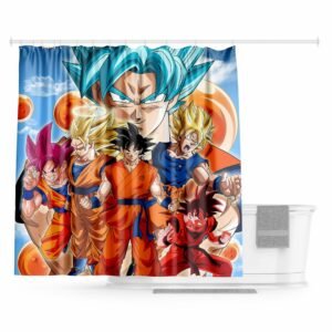 Rideau Douche Dragon Ball Transformations Saiyan