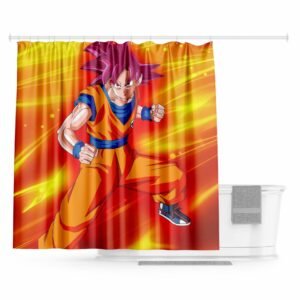 Rideau Douche Dragon Ball Goku SSJ God