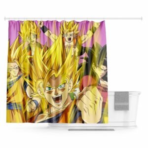 Rideau Douche Dragon Ball Formes Goku