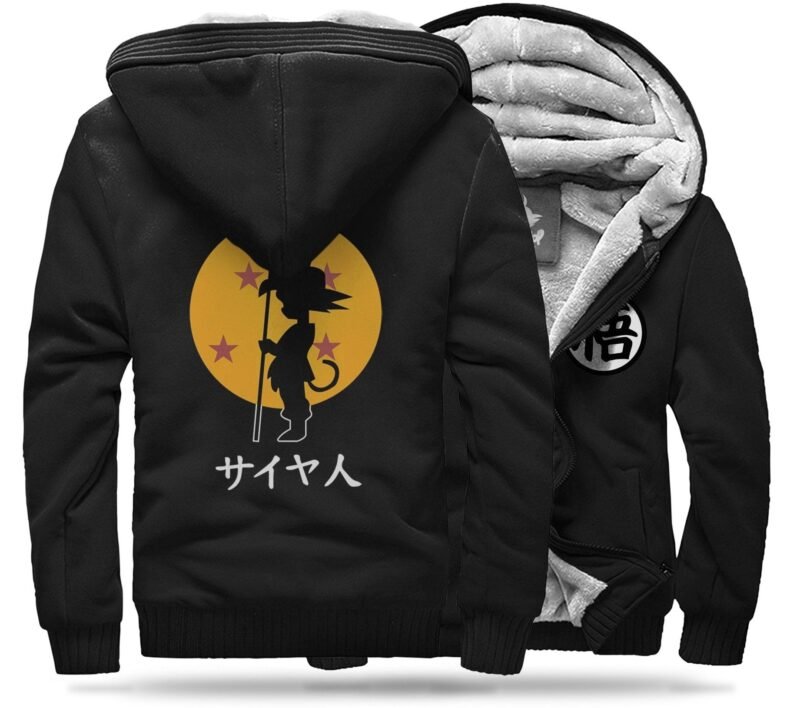 Veste Polaire DBZ Goku Petit (Noir)