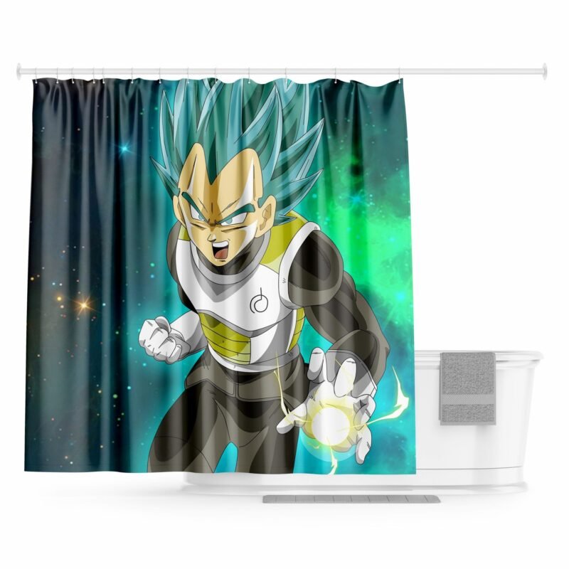 Rideau Douche Dragon Ball Vegeta God