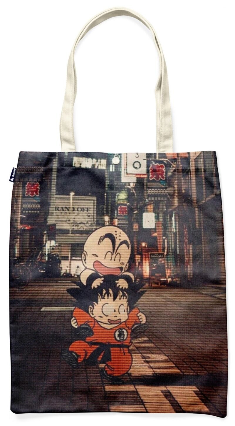 Tote Bag Dragon Ball Krilin & Goku – Image 2