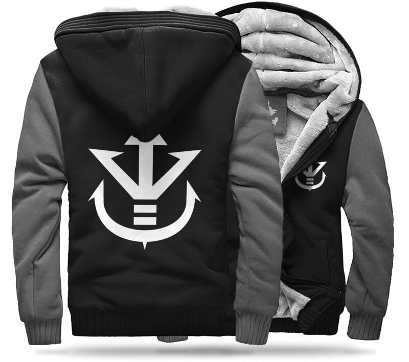 Veste Polaire DBZ Famille Royale (Noir & Gris)