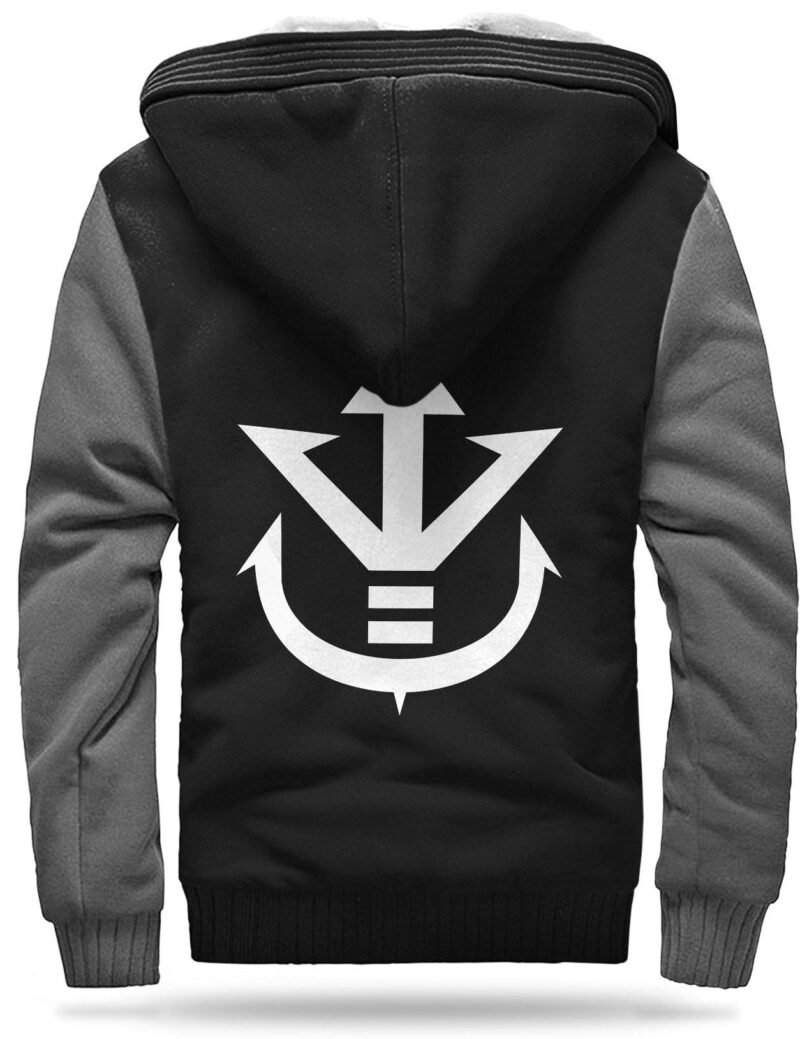 Veste Polaire DBZ Famille Royale (Noir & Gris) – Image 3
