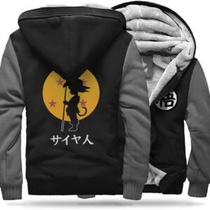 Veste Polaire DBZ Goku Petit (Noir & Gris)