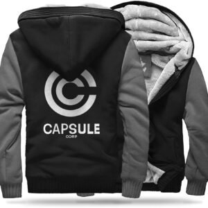 Veste Polaire DBZ Capsule Corp (Noir & Gris)