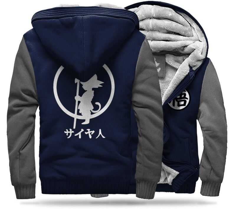 Veste Polaire DBZ Goku Petit (Bleu & Gris)