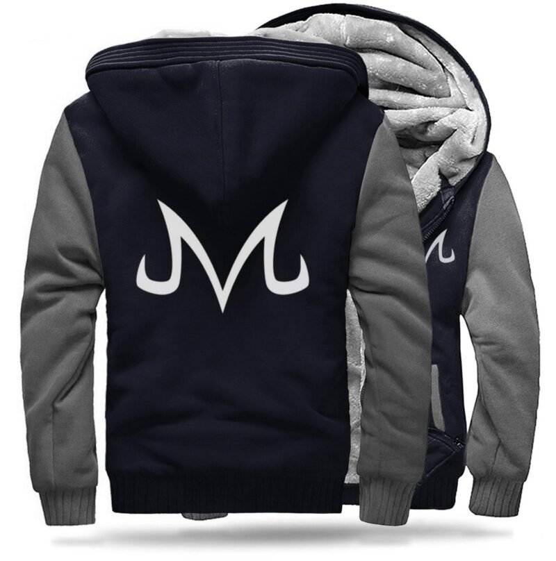Veste Polaire DBZ Majin (Noir et Gris)