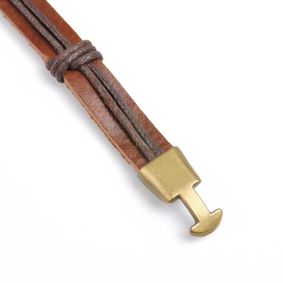 Bracelet Dragon Ball Z Sangoku (Cuir Brun) – Image 4