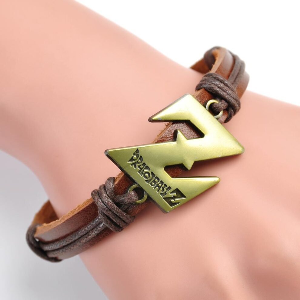 Bracelet Dragon Ball Z Sangoku (Cuir Brun) – Image 3