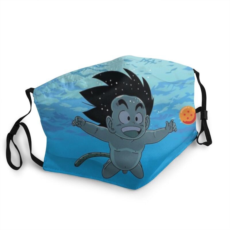 Goku Child Washable Printed Mouth Face Mask Dragon Ball Anti Wind Dustproof Earloop Protection Cover Muffle for Men Women – Image 2