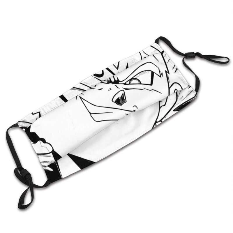 Dragon Ball Z Gohan Shonen Manga Protection’s Mask Funny Majin Vegeta Prince Of The Saiyans Washable Fabric Mask With Filters – Image 7