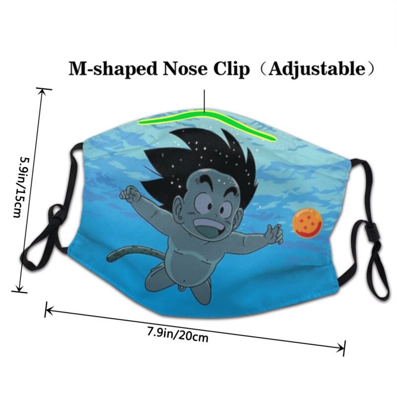 Goku Child Washable Printed Mouth Face Mask Dragon Ball Anti Wind Dustproof Earloop Protection Cover Muffle for Men Women – Image 4