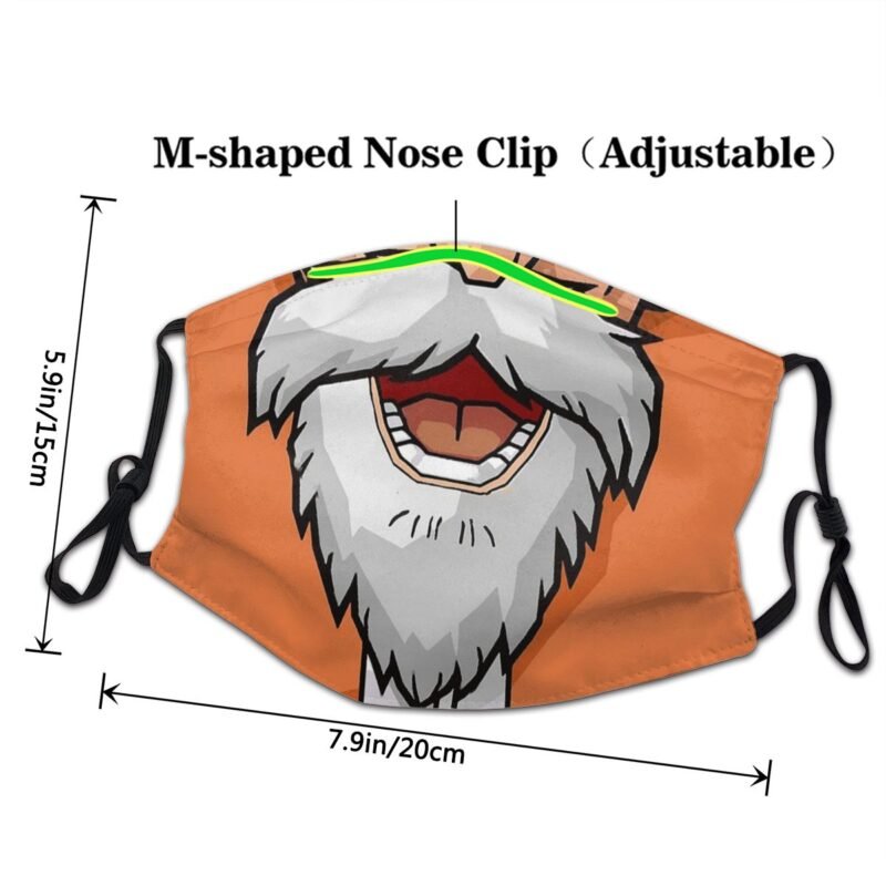 Kame Sennin Mouth DBZ Reusable Face Mask Dragon Ball Z Anti Haze Dust Mask Protection Cover Respirator Mouth Muffle – Image 4