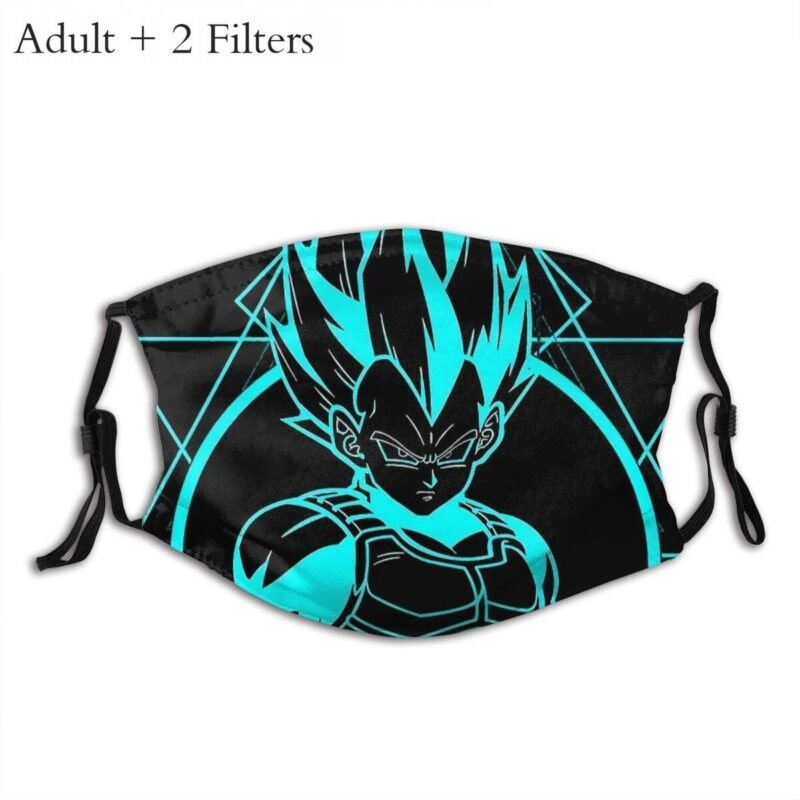 Dragon Ball Z Gohan Shonen Manga Protection’s Mask Funny Prism Warrior Cool Washable Fabric Mask With Filters Protection Muffle – Image 2