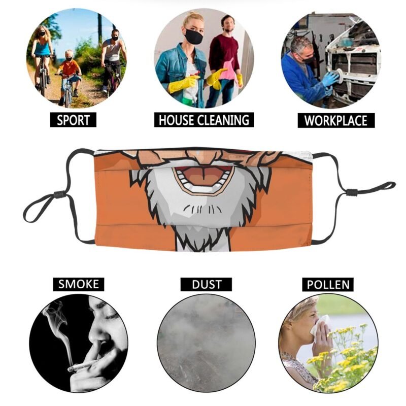 Kame Sennin Mouth DBZ Reusable Face Mask Dragon Ball Z Anti Haze Dust Mask Protection Cover Respirator Mouth Muffle – Image 7