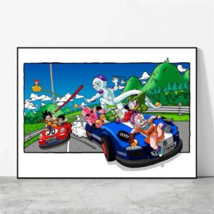 Poster Dragon Ball Course Goku VS Freezer