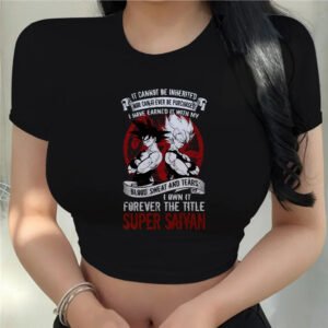 Crop Top Dragon Ball Super Saiyan