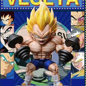 Dragon Ball Vegeta Bodybuilding muscle  Ver. PVC Action Figure Model Toy 17cm