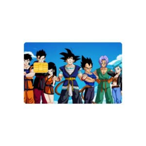 Sticker Carte Bancaire Dragon Ball Équipe de Guerriers