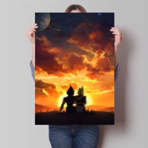Poster Dragon Ball Vegetto & Gogeta Frères d’Armes