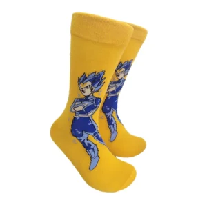 Chaussettes Longues Dragon Ball Vegeta Saiyan Bleu