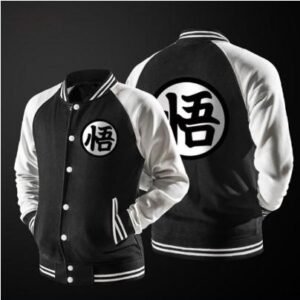 Veste Teddy Dragon Ball Z Kanji Go (Noir & Blanc)