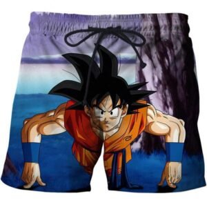 Short de Bain Dragon Ball Entrainement Son Goku