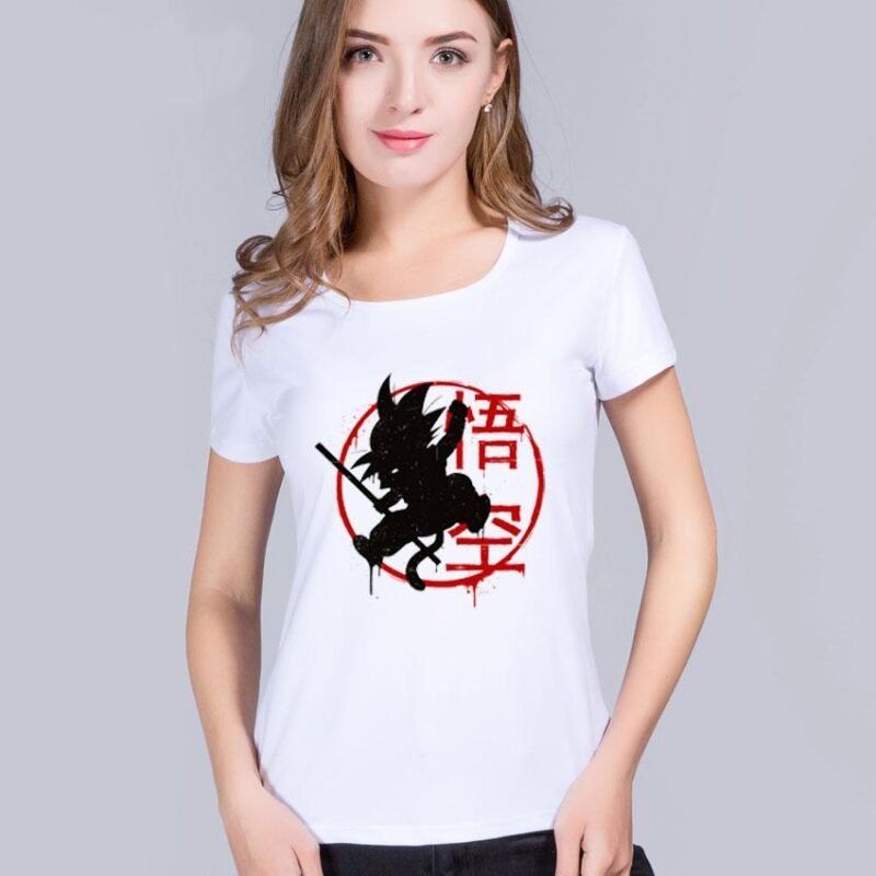 T-Shirt DBZ Femme Goku Petit – Image 2