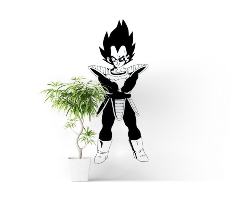 Sticker Mural Dragon Ball Vegeta Prince Saiyan – Image 2