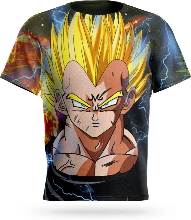 T-Shirt Dragon Ball Z Majin Vegeta SSJ2 – Image 3
