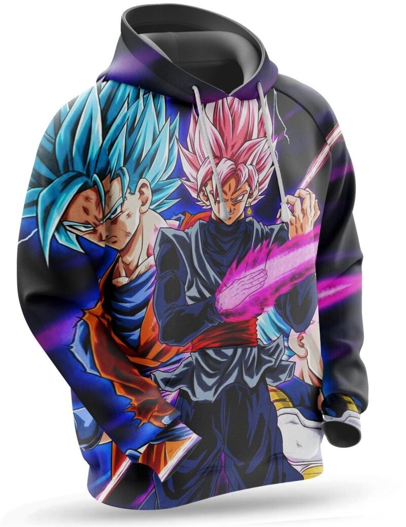 Sweat Dragon Ball Super   Black Goku VS Saiyans Blue – Image 2
