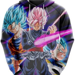 Sweat Dragon Ball Super   Black Goku VS Saiyans Blue