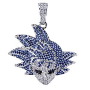 Collier Dragon Ball Z Goku Bleuté